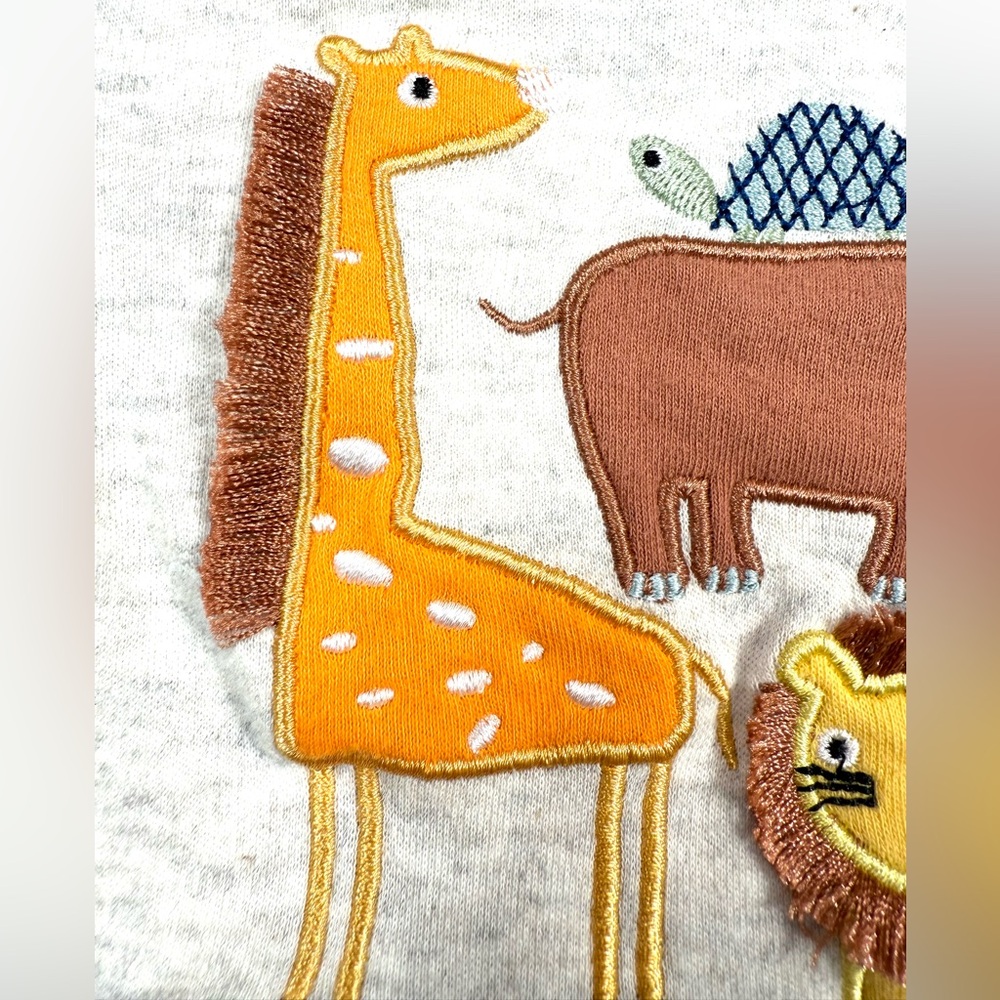 LITTLE BEGINNINGS Boys Safari Friends‎ Graphic Tee 0-3M Zoo African Animals Cute - Picture 6 of 14